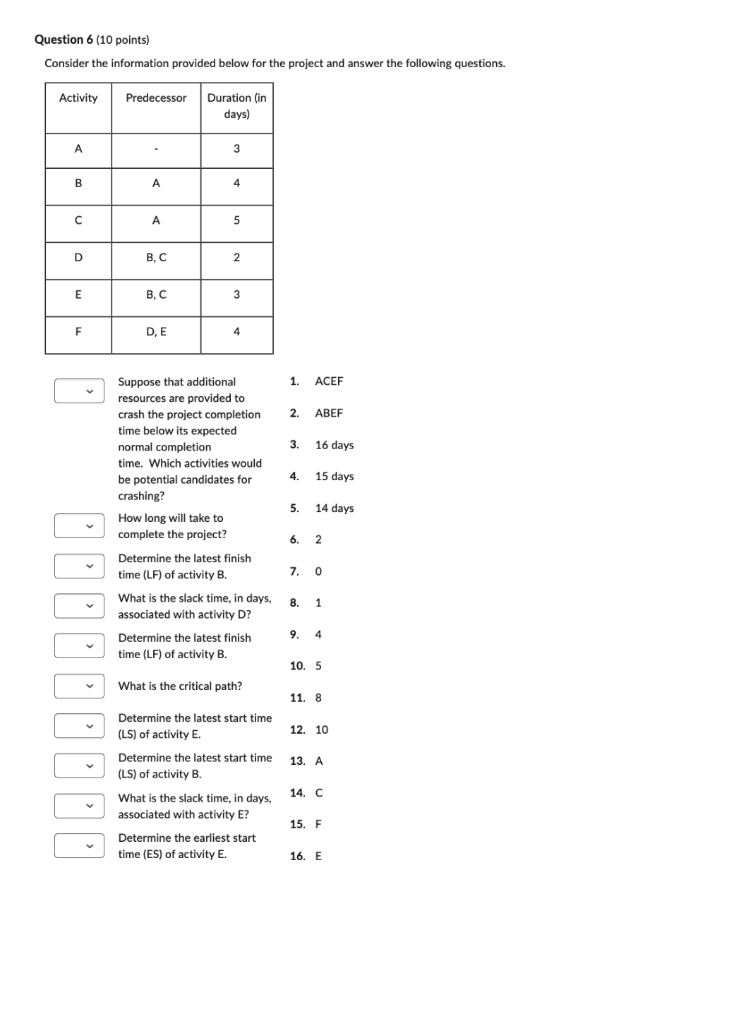 subject: operations management Book: Managerial