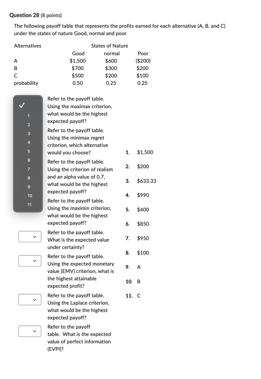subject: operations management Book: Managerial