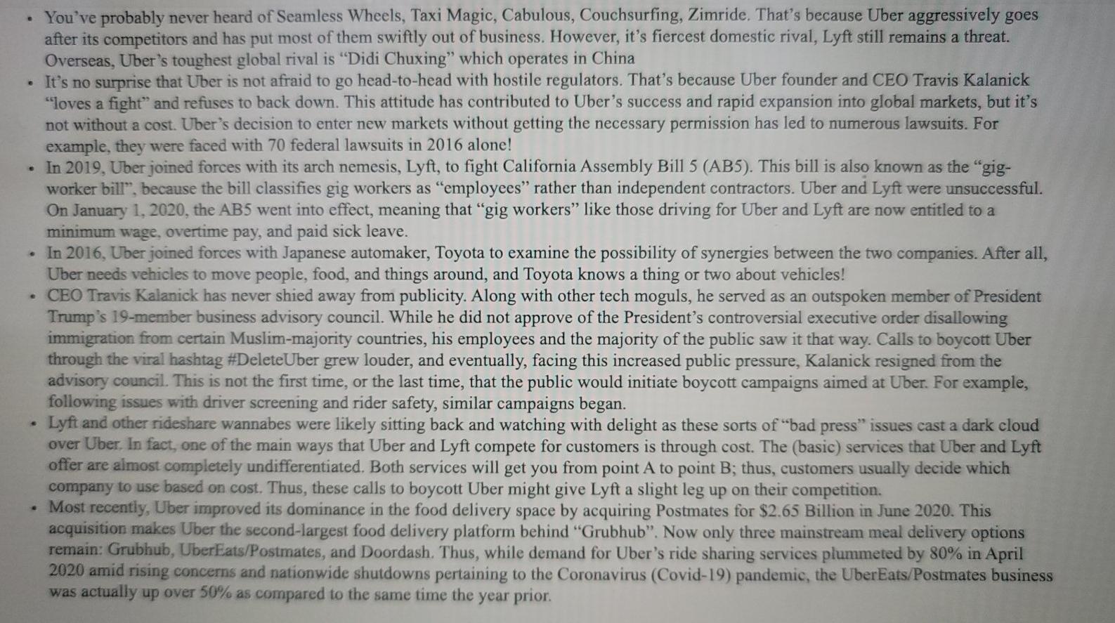 How Uber Manages the Environment Unless you've