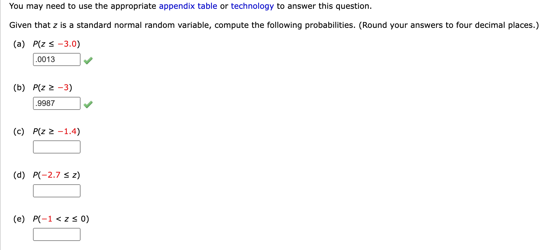 You may need to use the appropriate appendix