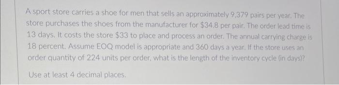 A sport store carries a shoe for men that sells