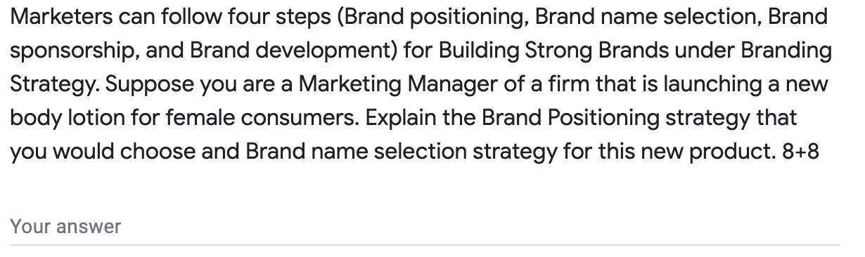 Broad Question Marketers can follow four steps
