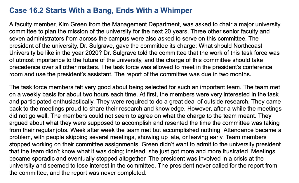 1. Which of the eight characteristics of team