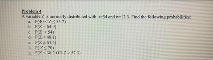 Need Help Module/Week 6 Homework: Probabilities