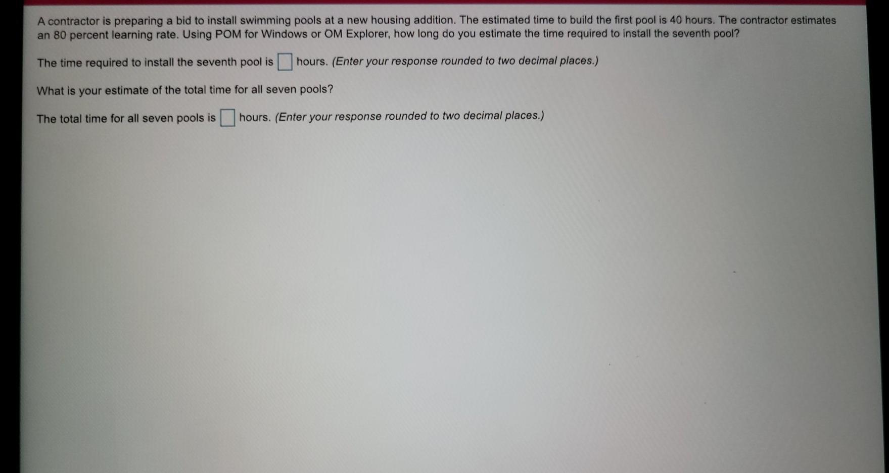 A contractor is preparing a bid to install