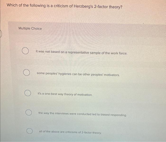 Which of the following is a criticism of