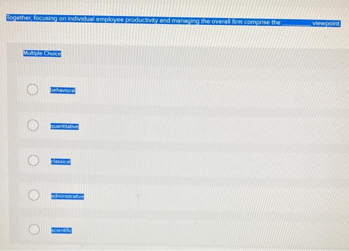 Together, focusing on individual employee