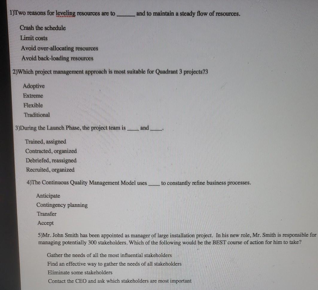 quickly thank u 1)Two reasons for leveling