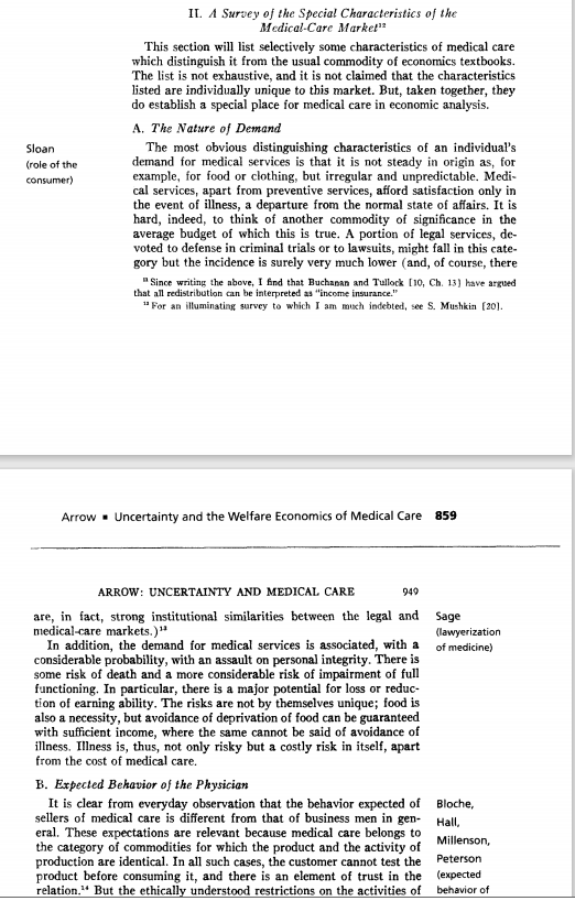 1) Read Arrow (Arrow, K. J. 2001 [1963].