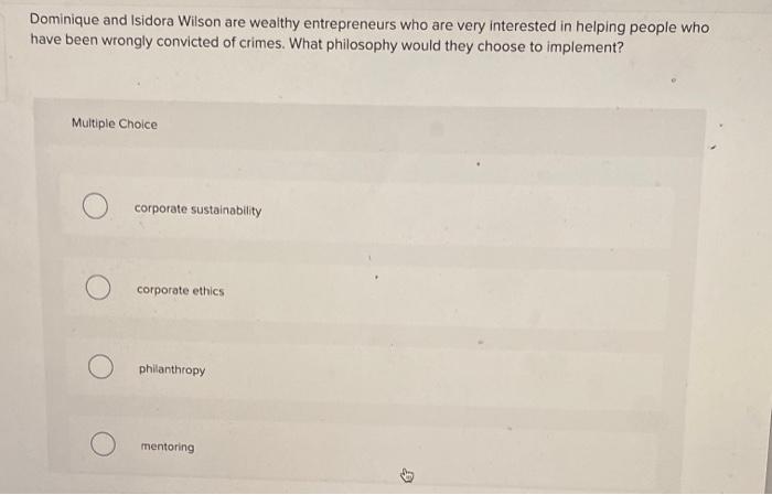 Dominique and Isidora Wilson are wealthy