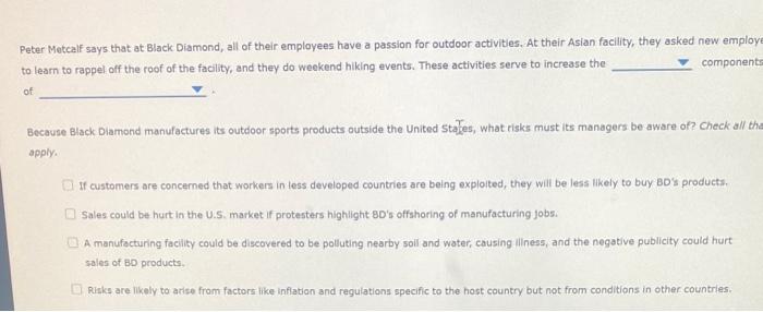 Peter Metcalf says that at Black Diamond, all of