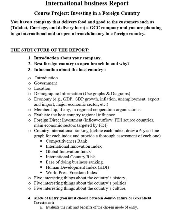 International business ( very important please )