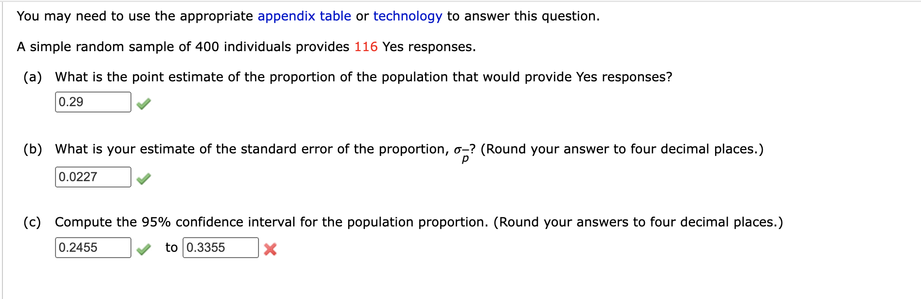 You may need to use the appropriate appendix