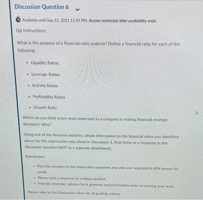 company is ROKU Discussion Question 6 V Available