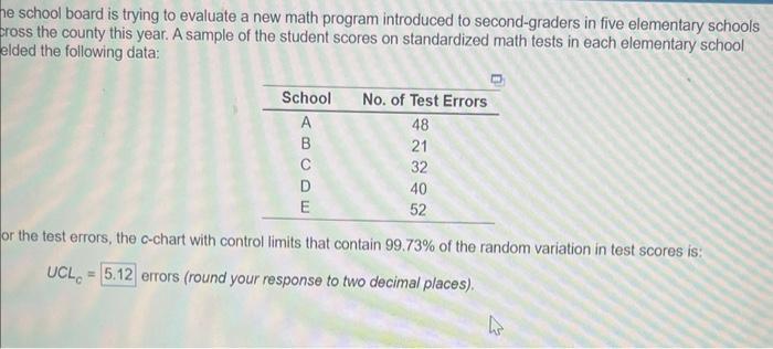 he school board is trying to evaluate a new math