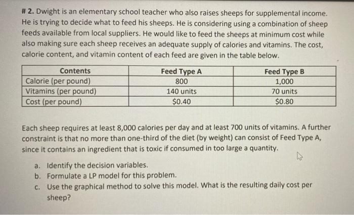 # 2. Dwight is an elementary school teacher who