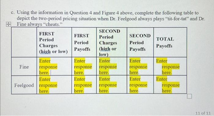 what needs to go into the boxes on the table? 4.