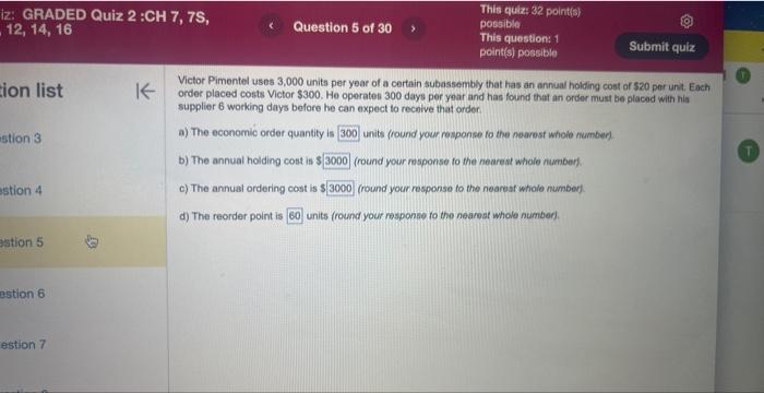 ion list Victor Pimentel uses 3,000 units per