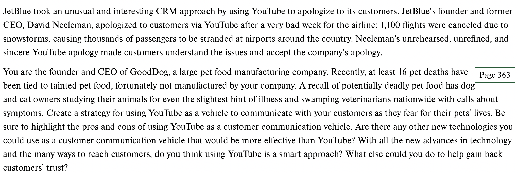 JetBlue took an unusual and interesting CRM