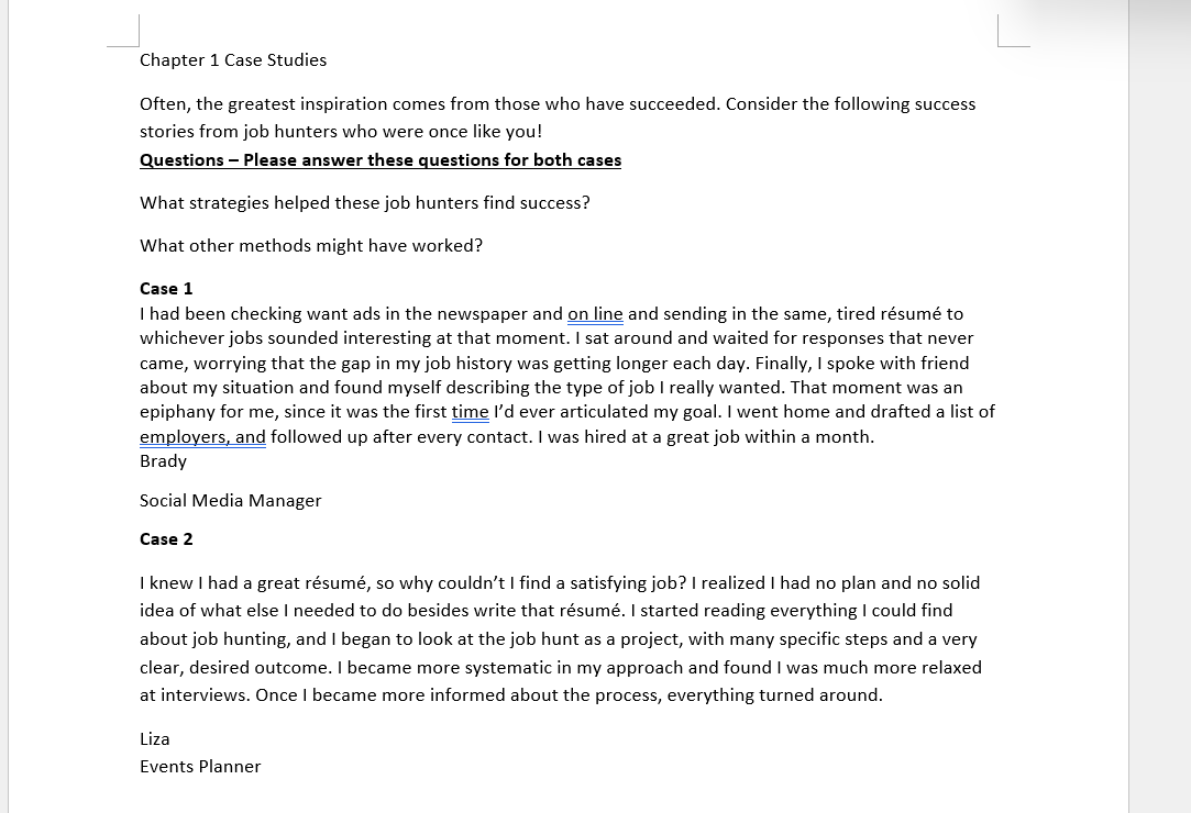 It has 2 cases. I need help with both. Thanks It