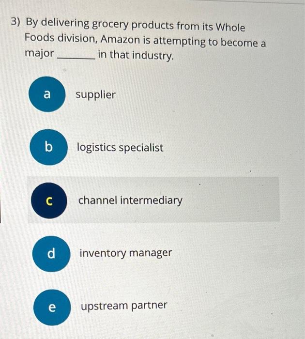 1) Manufacturers that choose to offer products