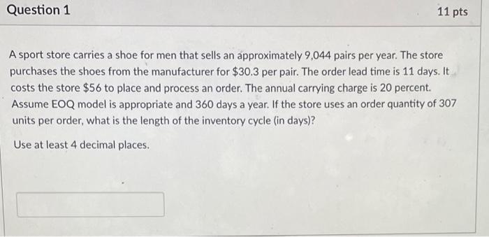 A sport store carries a shoe for men that sells