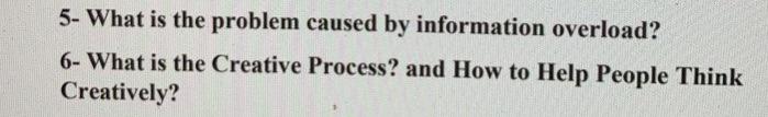 5- What is the problem caused by information