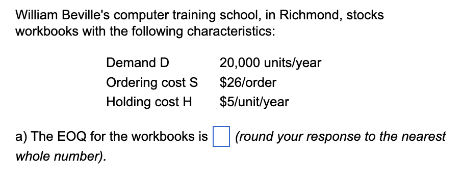 William Beville's computer training school, in