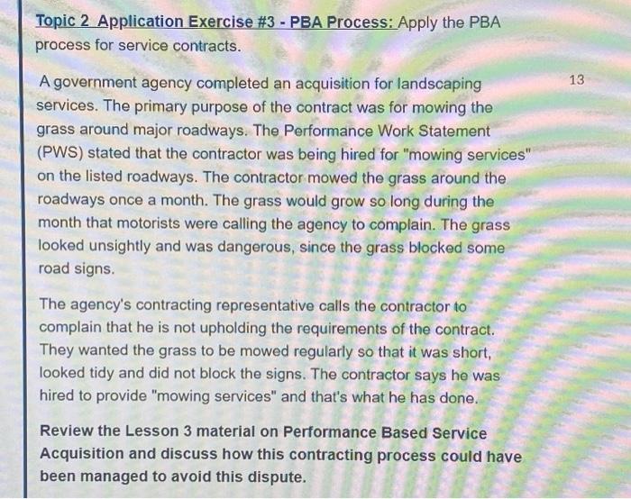 Topic 2 Application Exercise #3 - PBA Process: