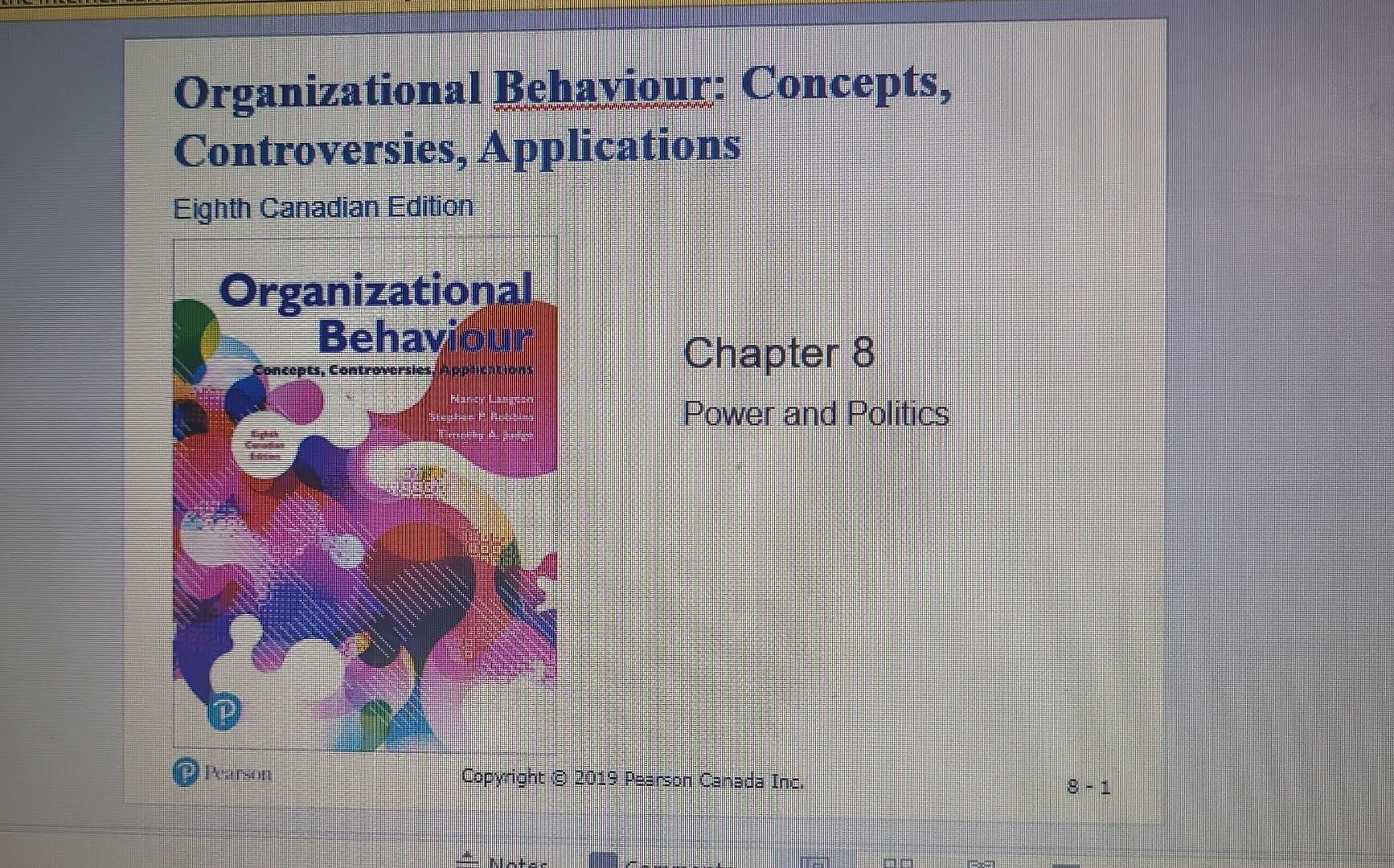 Note: Organizational Behavior subject thank you