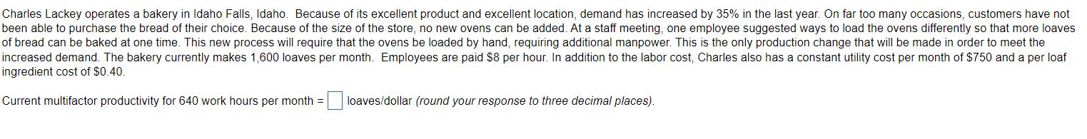 Charles Lackey operates a bakery in Idaho Falls,