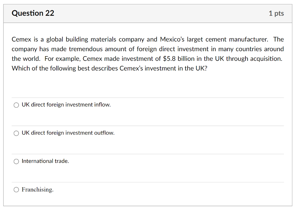 Cemex is a global building materials company and