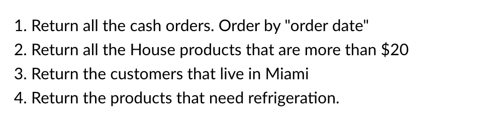 Please create a query on access database on