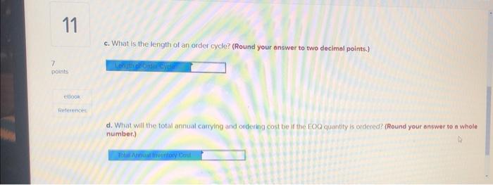 11 Problem 12-2 (Algo) A local distributor for a