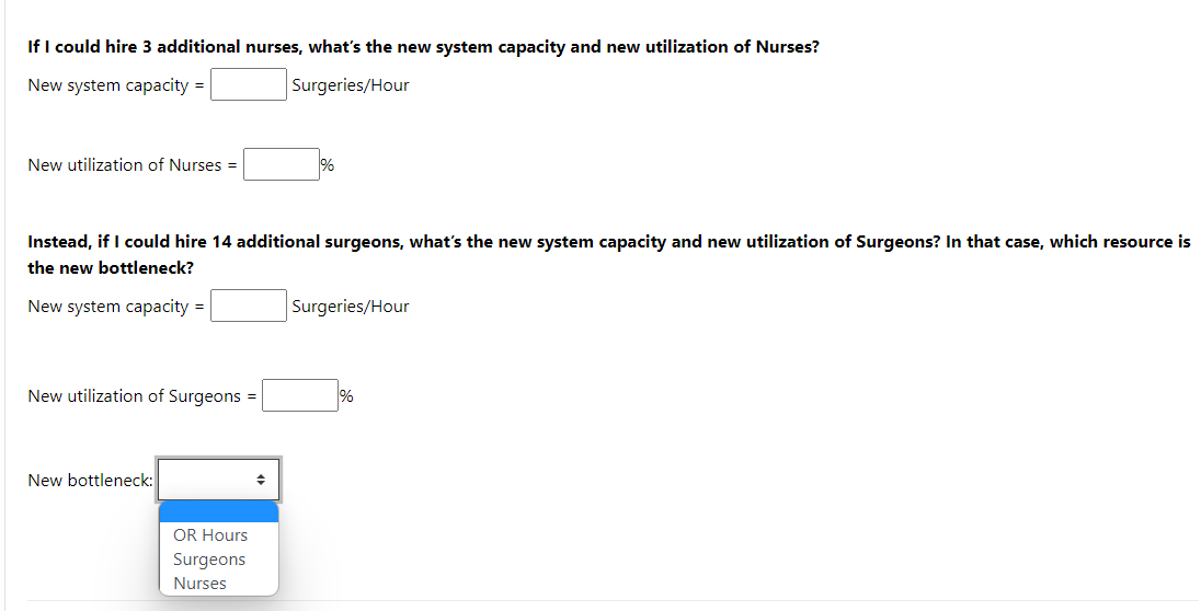 During a typical week, hospital surgery