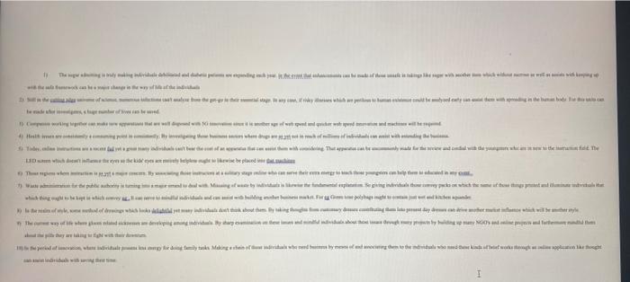 Subject :- Entrepreneurship Choose any one topic