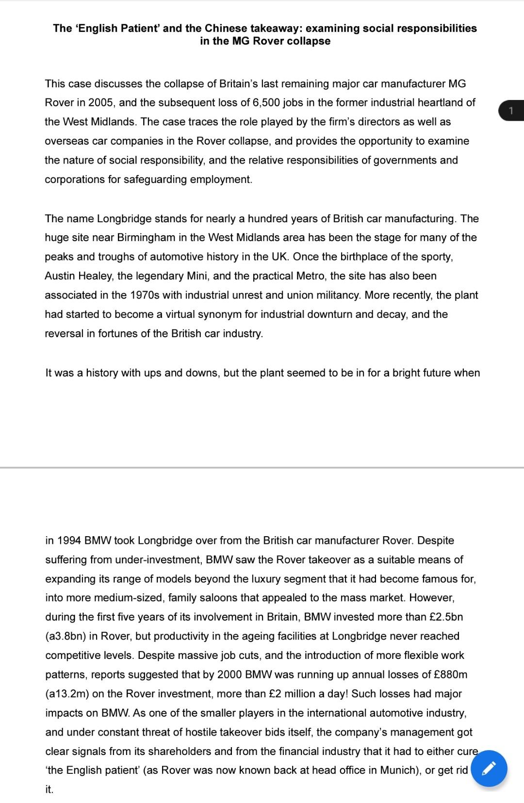 The 'English Patient' and the Chinese takeaway: