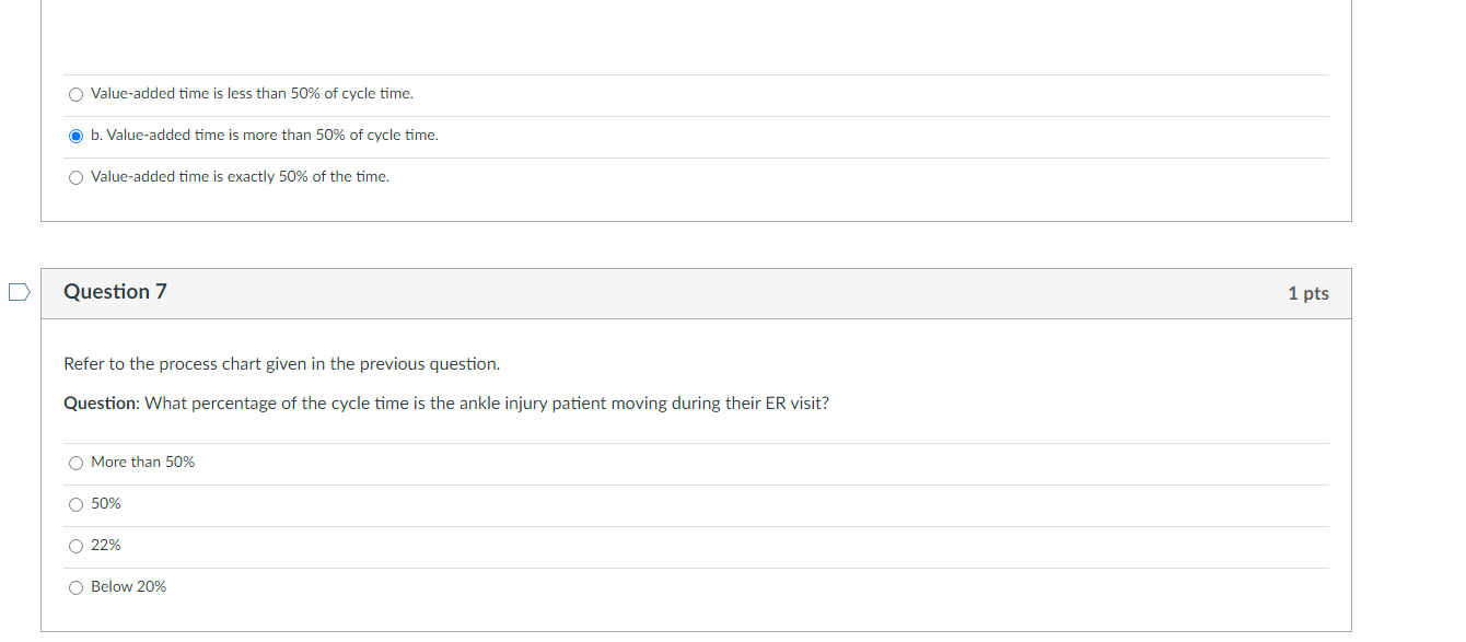 Review the process chart given below. Assume that
