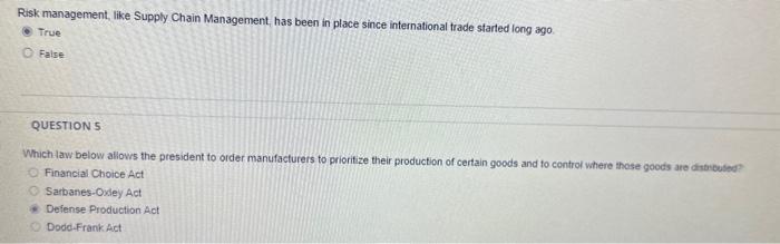 Is it correct options? Risk management, like