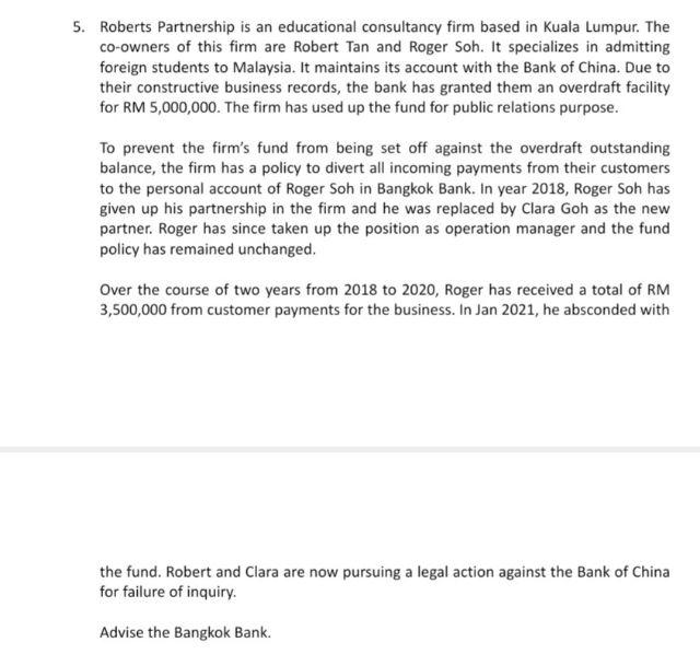 5. Roberts Partnership is an educational