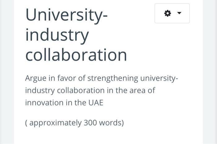 University- industry collaboration Argue in favor
