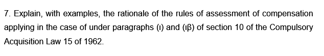 7. Explain, with examples, the rationale of the