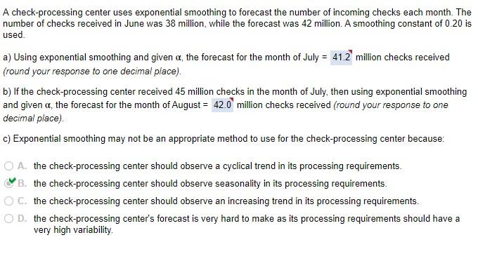 How do I get these answers? A check-processing