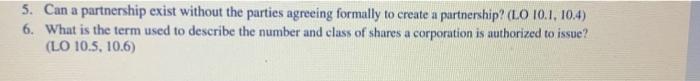 5. Can a partnership exist without the parties
