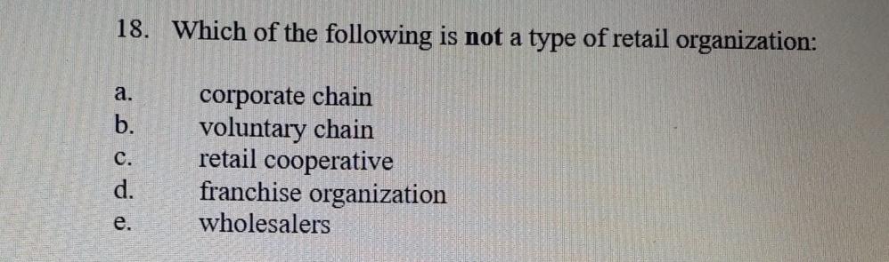 subject- marketing concept question 16 question