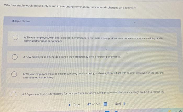 Which example would most likely result in a