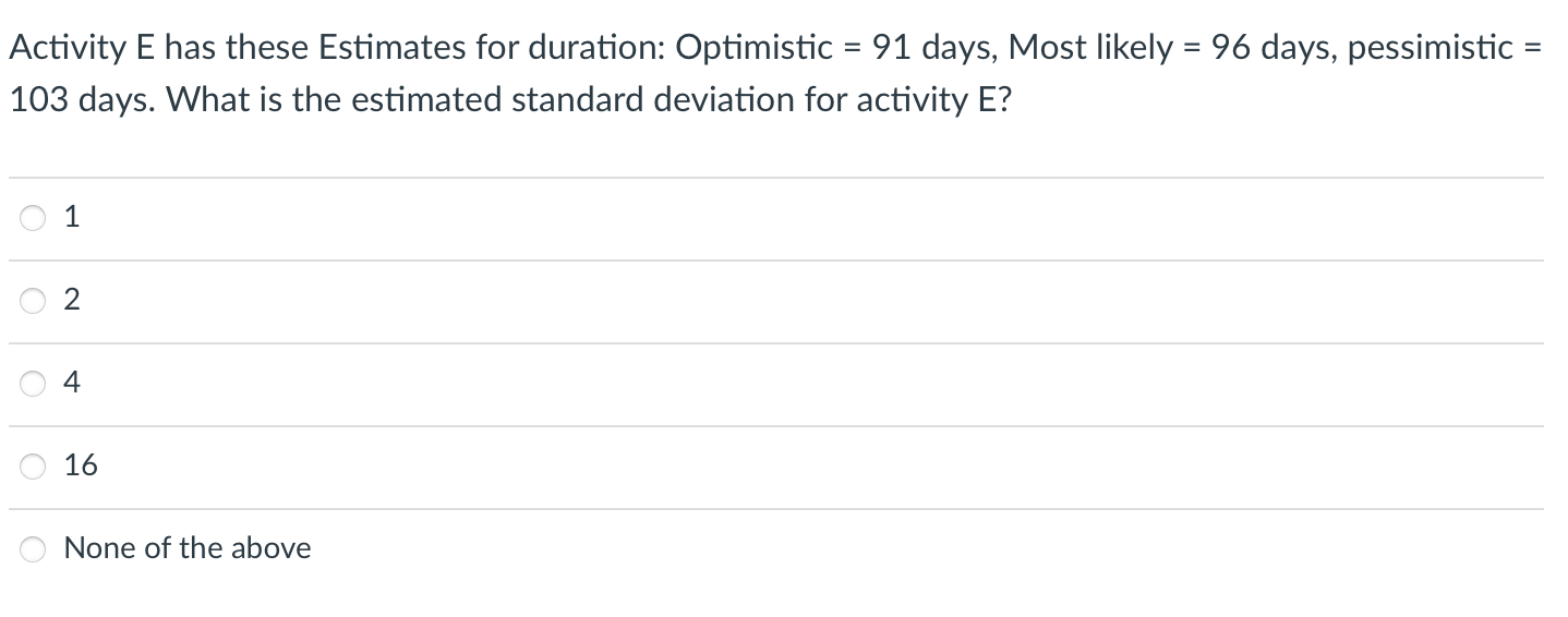 Given the information below: a. This project will