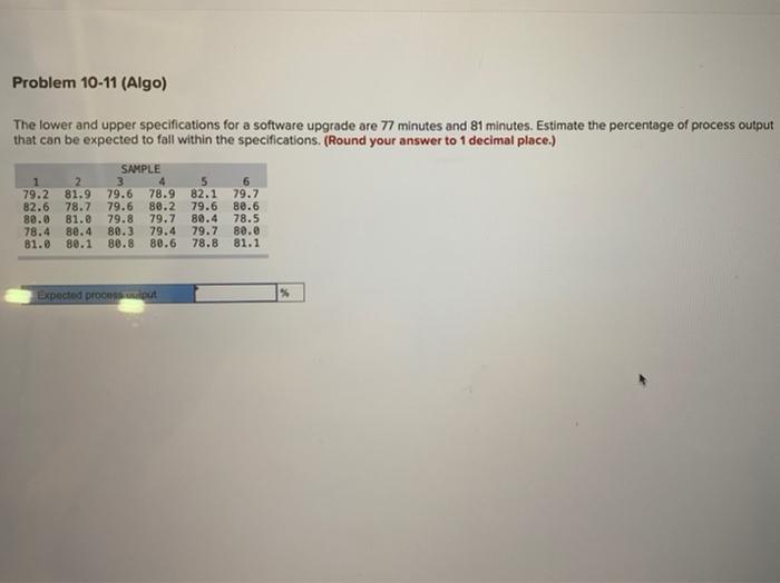 Problem 10-11 (Algo) The lower and upper
