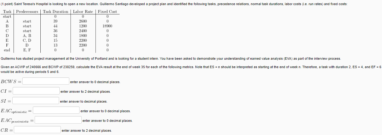 would be active during periods 5 and 6 . BCWS=