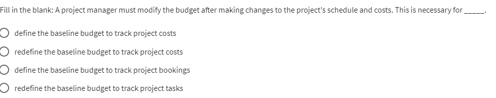 Fill in the blank: A project manager must modify